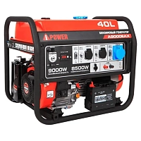 Генератор A-iPower A9000EAX в тихом зимнем кожухе 1200 RAL 7024 + блок автозапуска A-iPower 400 В, 25 А