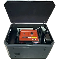 Генератор A-iPower A7000EAX в супертихом зимнем кожухе 1400SS RAL 7024