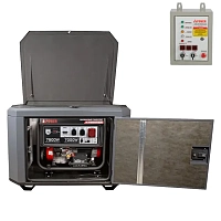 Бензиновый генератор A-iPower A7500TEA в супертихом зимнем кожухе 1400SS RAL 7024 + блок автозапуска A-iPower 400 В, 25 А