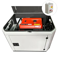 Генератор A-iPower A7000EAX в тихом зимнем кожухе 1200 RAL 7035 + блок автозапуска A-iPower 400 В, 25 А