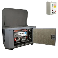 Генератор A-iPower A7000EAX в супертихом зимнем кожухе 1400SS RAL 7024 + блок автозапуска A-iPower 230 В, 50 А