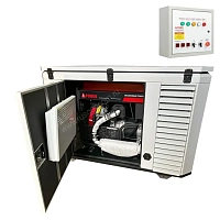 Бензиновый генератор A-iPower A17000EAX в супертихом зимнем кожухе 1700SS RAL 7035 + блок автозапуска A-iPower 230В/400В 100А 8 ПИН