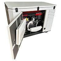 Бензиновый генератор A-iPower A11000TEAX в супертихом зимнем кожухе 1700SS RAL 7035 + блок автозапуска A-iPower 230В/400В 100А 8 ПИН