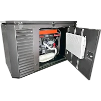Генератор A-iPower A11000EAX в супертихом зимнем кожухе 1700SS RAL 8019 + блок автозапуска A-iPower 230В/400В 100А 8 ПИН