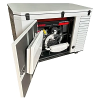 Бензиновый генератор FUBAG BS 19000 A ES в супертихом зимнем кожухе 1700SS RAL 7035