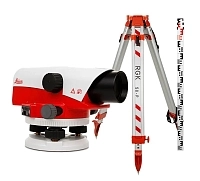 Комплект оптический нивелир Leica NA 720 штатив рейка - 3 в 1 с поверкой