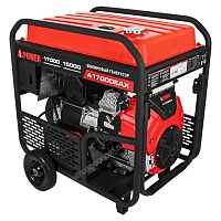 Бензиновый генератор A-iPower A17000EAX в тихом зимнем кожухе 1600 RAL 8019 + блок автозапуска A-iPower 230В/400В 100А 8 ПИН